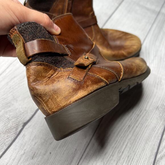 Teva De La Vina Low Brown Waterproof Leather Foxy Ankle Booties Size 9 - Picture 4 of 12